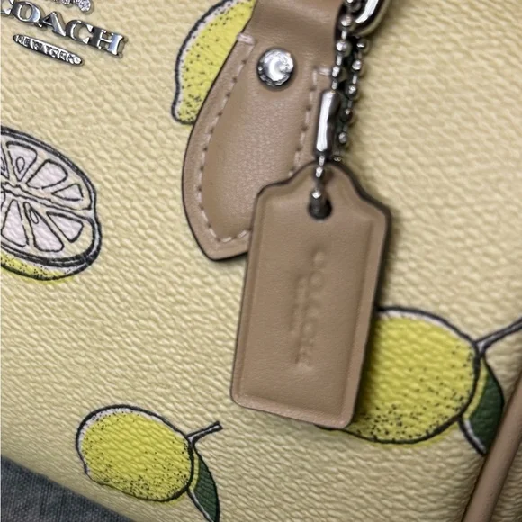 NWT Coach Mini Rowan Lemon (NYC) Crossbody Satchel - Picture 6 of 15